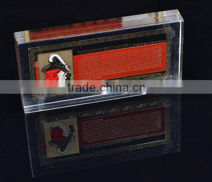 hot sale acrylic block display trip acrylic block gift as souvenir