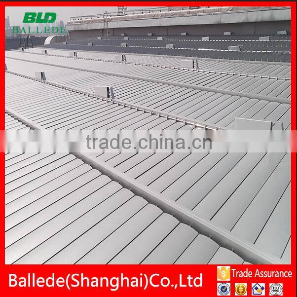 outdoor aluminum retractable louver roof system for sunshade