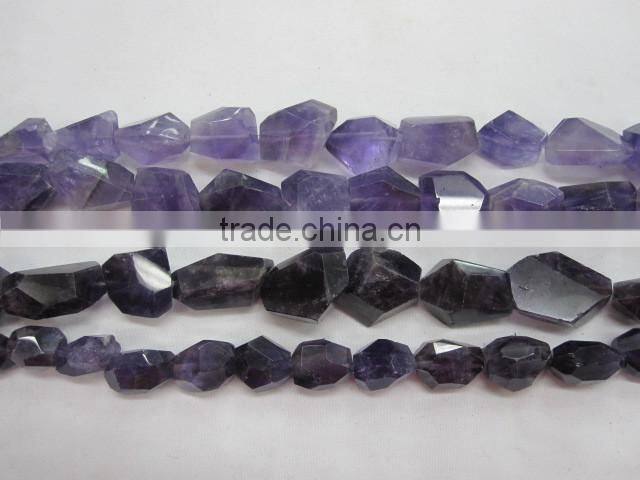 side drill rough amethyst strand for sale