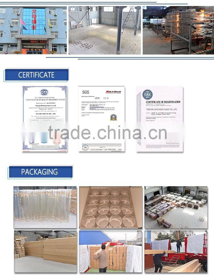 high transmittance clear borosilicate glass coloring tube