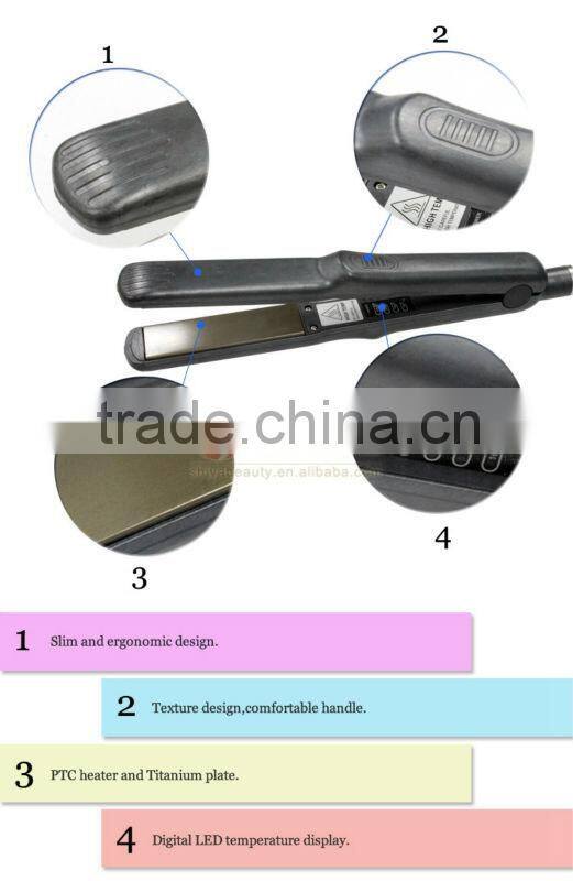 1.5inch professional nano titanium power cord for hair straightener parts flat iron SY-821A