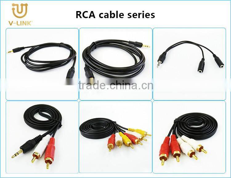 Factory customized 1.5m/5ft hdmi to av adapter cable for computer/monitor/projector/home theater