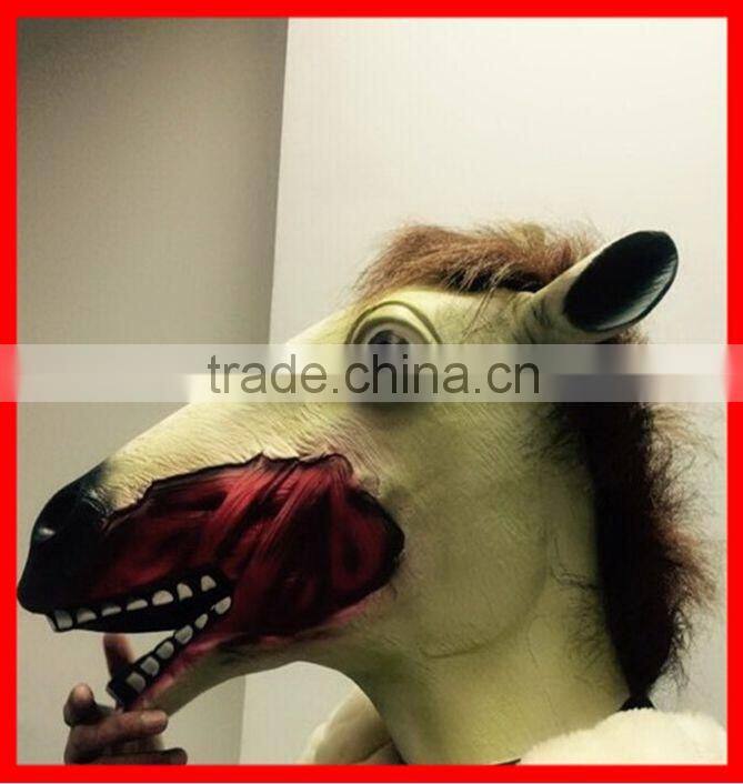 New Style Latex Halloween Scary Zombie Horse Head mask