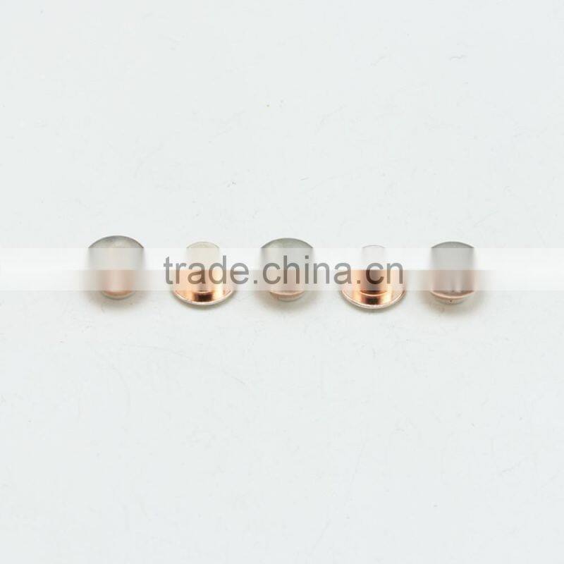 button-type contacts AgCdO/Cu used in electrical appliances