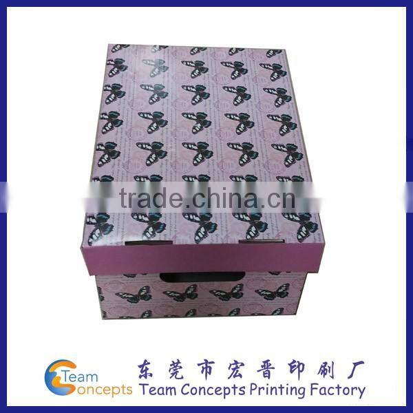 customized e flute shipping black packaging corrugated box