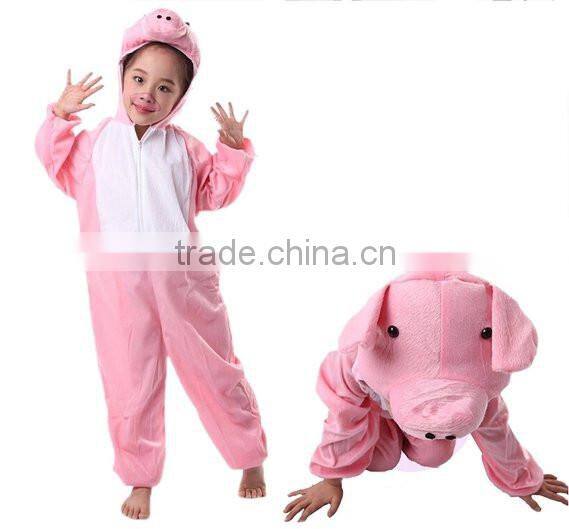 Children Winter Animal Costume Carton Jumpsuit/Kids Cosplay Onesie/Baby Rabbit Romper