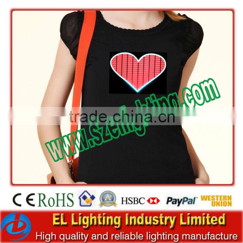 100% cotton el-t-shirt,fashion women el t-shirt,high quality