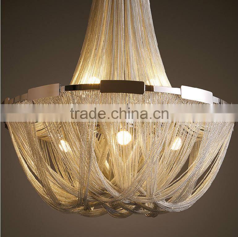 High class unique project Modern Restaurant Lobby Decorative Suspension Chandelier Light