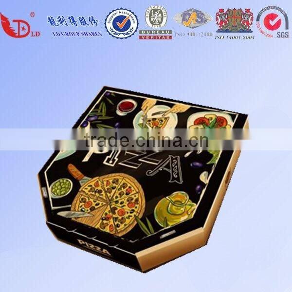 Colorful paper pizza box for sale ,different design pizza delivery box .