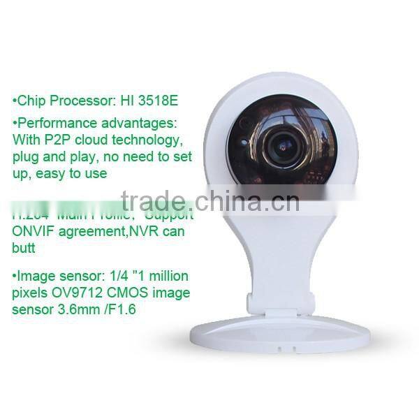 PTZ Control can Learning wireless sensor alarm input smart home WIFI wireless IP camera