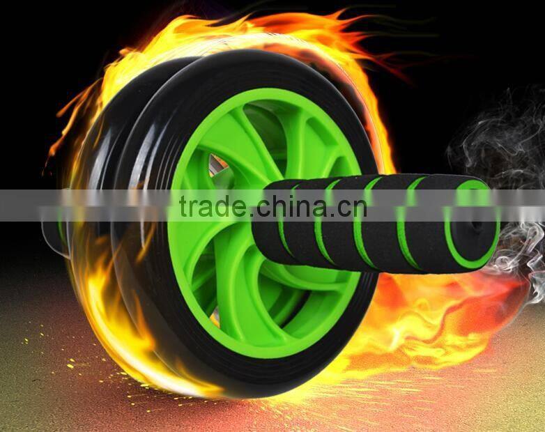 Brand New No Noise Green Abdominal Wheel Ab Roller With Mat For Exercise Fitness Equipment