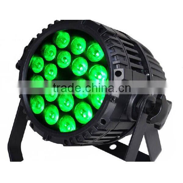 18*10w DMX led stage lighting rgbw/par64 led / waterproof led par light