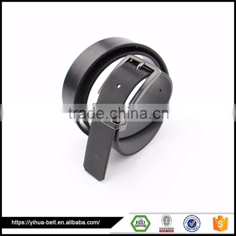 Custom Metal Men Leather Pressing pin buckle belt