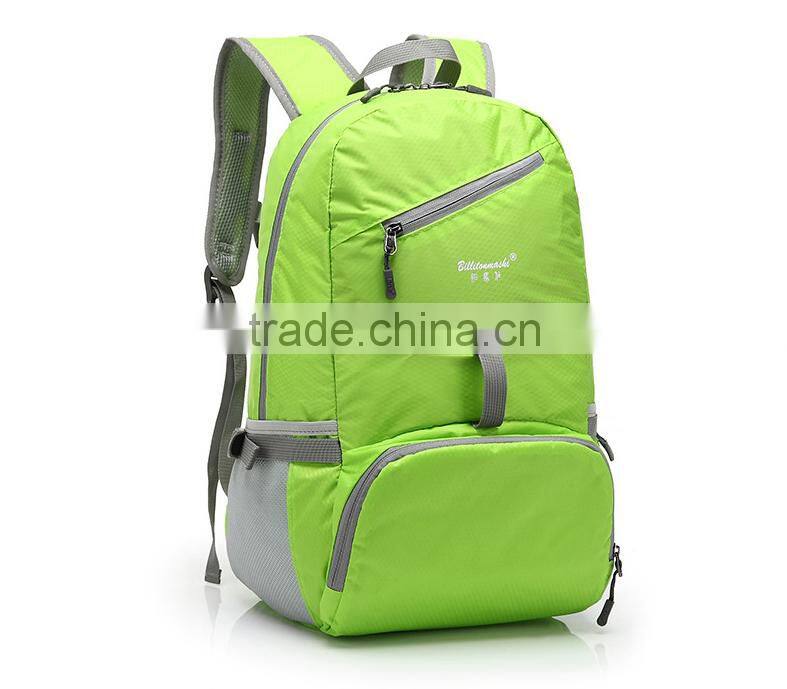 Outside folding travel backpack travel