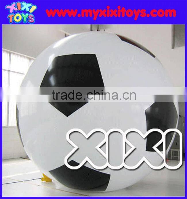 Big helium football balloon for event, Advertising inflatable helium soccer balloon