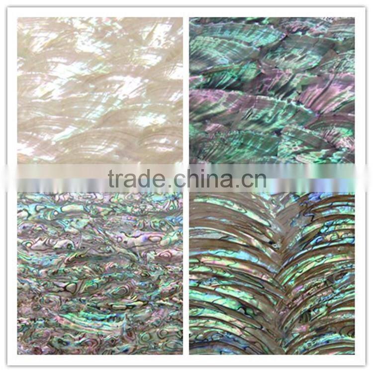 factory cheap price mother of pearl abalone shell mosaic paper paua shell laminate