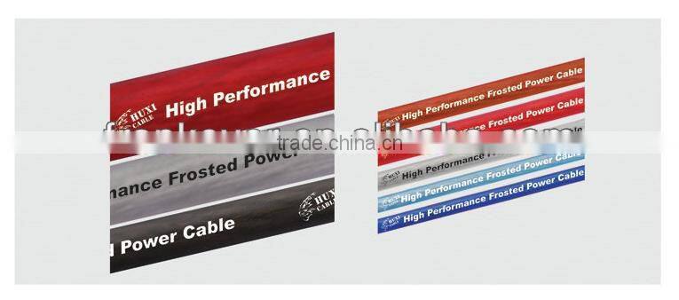 4AWG transparent Red Copper audio power cable automotive wire