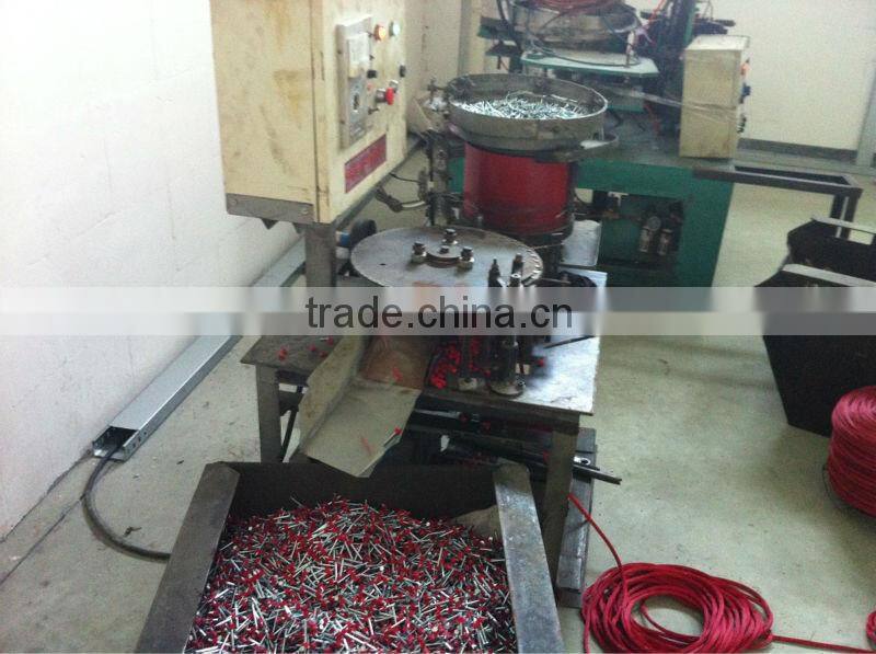 Zinc Plated High Strength Steel Eye Nails With Plastic Protection Cap For Saudi Arabia market