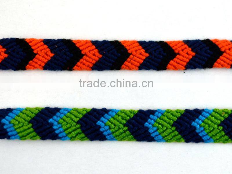 Handmade Colorful Knotted Cord Braided Chram Friendship Bracelet