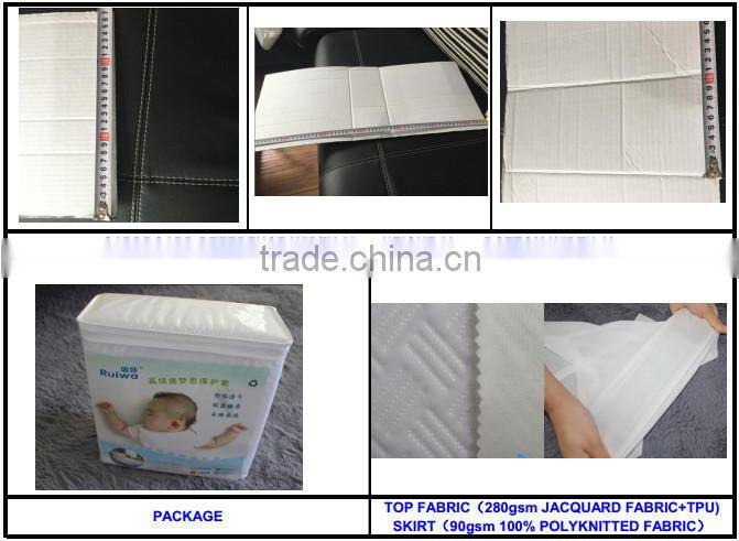 Lab certified organic cotton allergen free breathable phthalate free strech to fit mattress cover