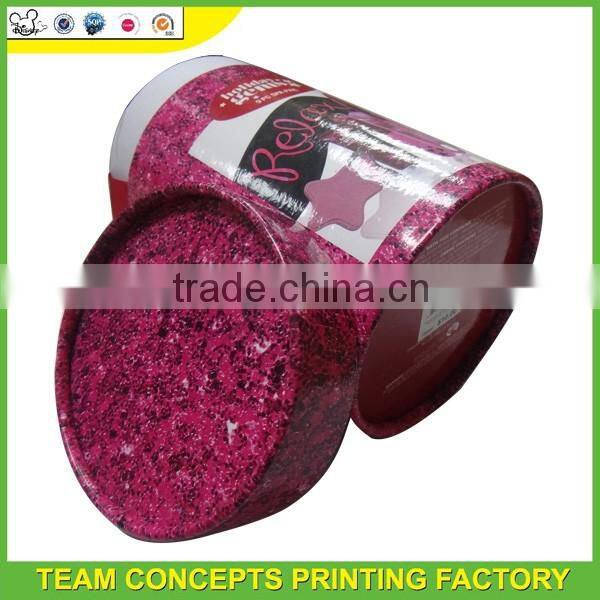 Custom Printed Round Cylinder cardboard Gift Packaging Box
