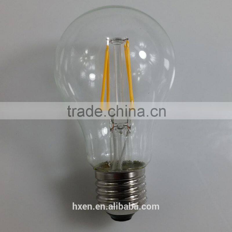 2700k 3000k 110v 120v filament bulb e26 a19 UL listed 4w led