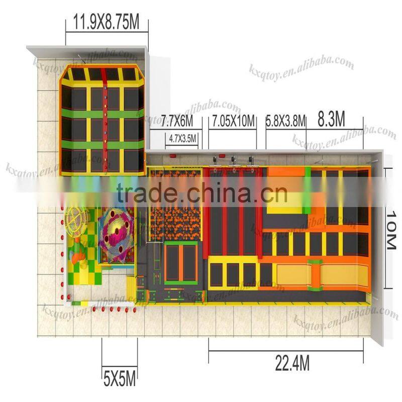 commercialTrampoline Park with Indoor Playground City/Large Size Commercial Funny Indoor Trampoline Amusement Park