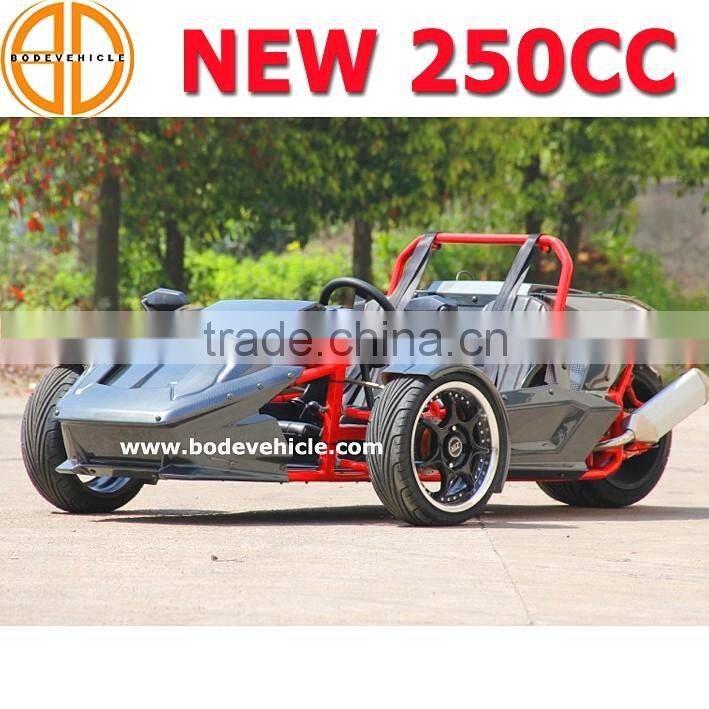 NEW chinese three wheel motorcycle 4 gears 3 wheel motorcycle with one reverse gear,manual cluth 250cc (MC-369)