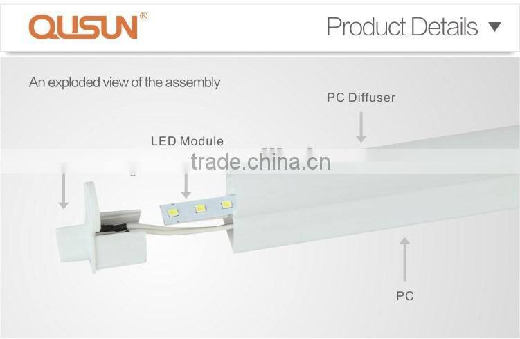 QUSUN LED T5 2pin lamp base PC diffuser SMD2835