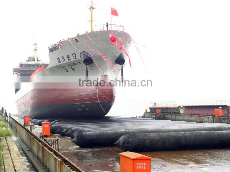 world widely used top quality of marine inflatable rubber ship launching airbag