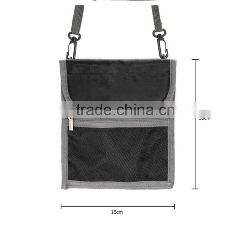 Alibaba personalized travel neck pouch passport holder,polyester material wallet