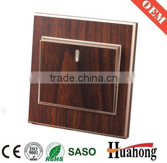 Double 13A multi function grain of wood wall socket with switch