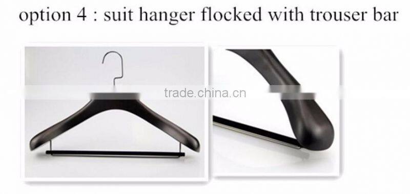 natural customize wooden suit hanger with trouser bar better than