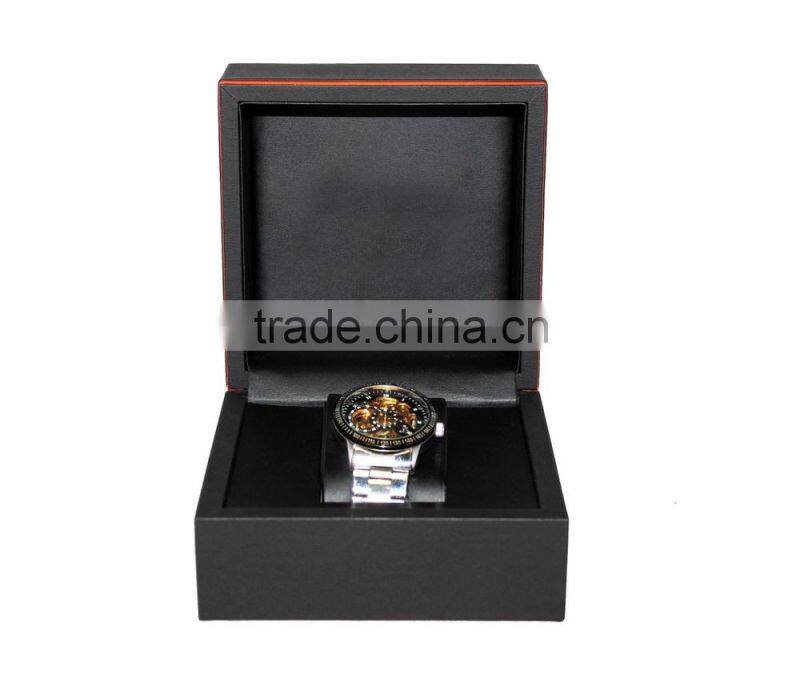 Luxurious Wooden Watch box/Black paper watch box for single watch