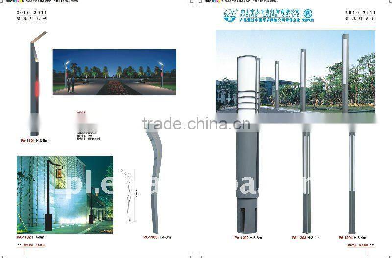 220VLED bulb garden light/ yard lamp (Hot-dip galvanized steel)