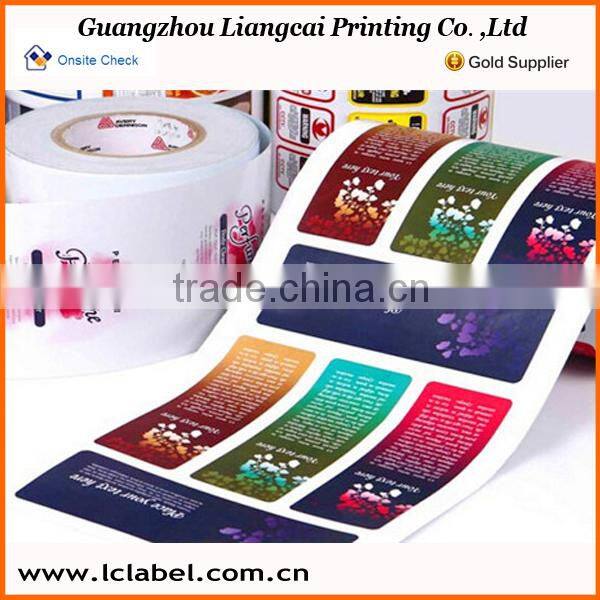 Nice cosmetic sticker label facial cleanser sticker