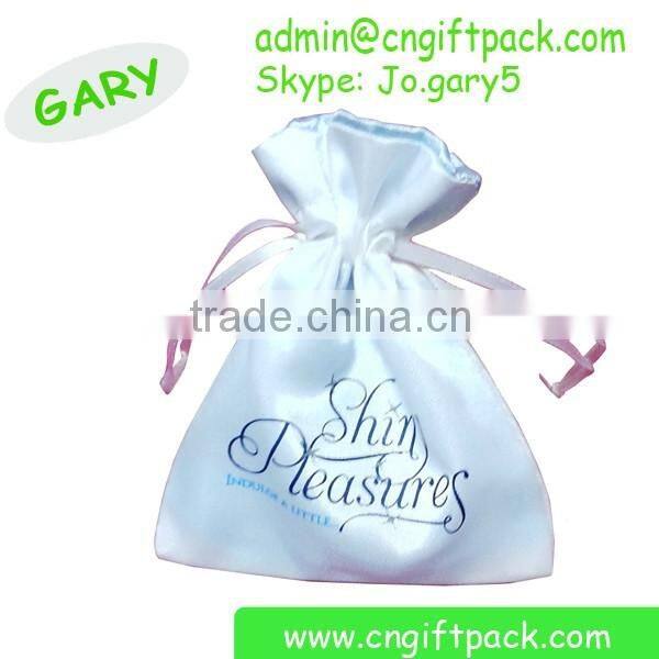 White Promotion Design Gift Bag Drawstring Light Bags for Gift