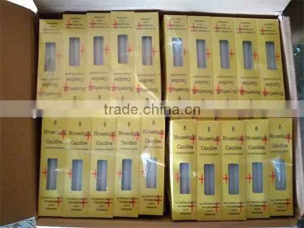 wholesale stick flameless paraffin wax white candle