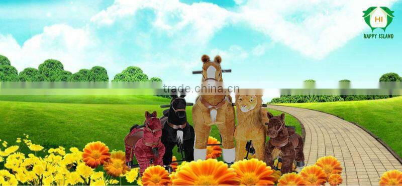 HI wholesale plush Kids Riding animal horse toy for kids with EN71