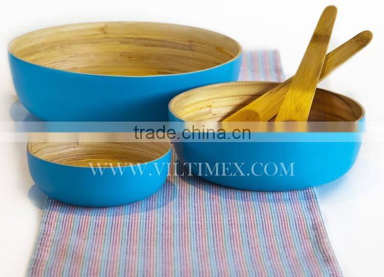 Bamboo Lacquered Fruit Plate In Assorted Colors contemporary-fruit-bowls