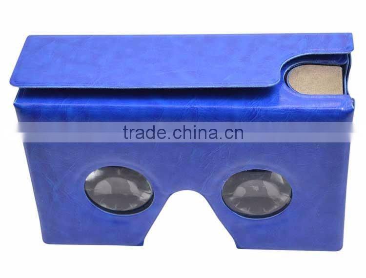 2016hot selling high quality vr 46 acrylic google cardboard biconvex lens virtual reality gear