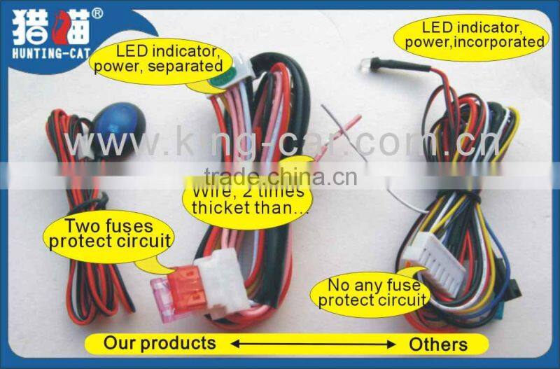 12~24v 2years guarantee RFID electronic car motorcycle alarm engine immobilizer system leather key