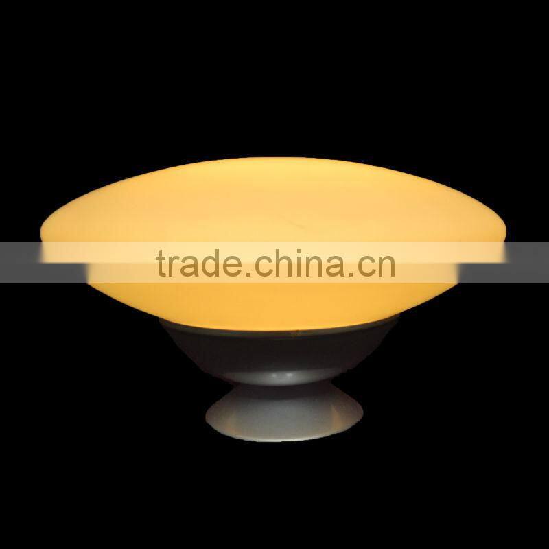 LED color changed glass table lamp