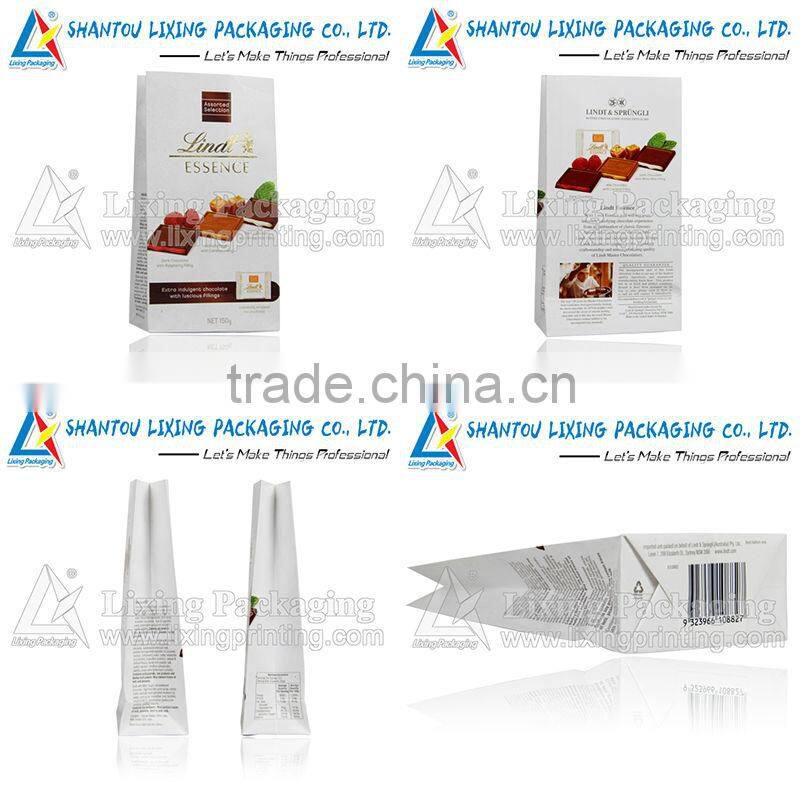 Chocolate quad seal bag