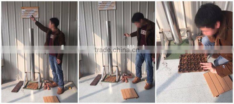 outdoor WPC floor pool deck tiles extruded plastic profile