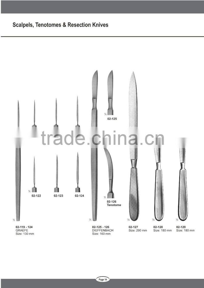 Surgical Surgical Scalpels Tenotomes Knife Medical Instruments Stainless Steel High Quality
