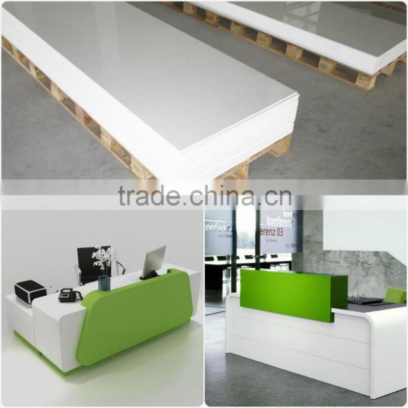 white modern factory price durable reception desk for clothes store