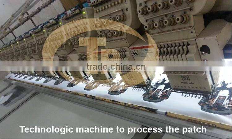 Cartoon design embroidery patch custom embroidery gold fish towel patch chenille patch sewing on towel