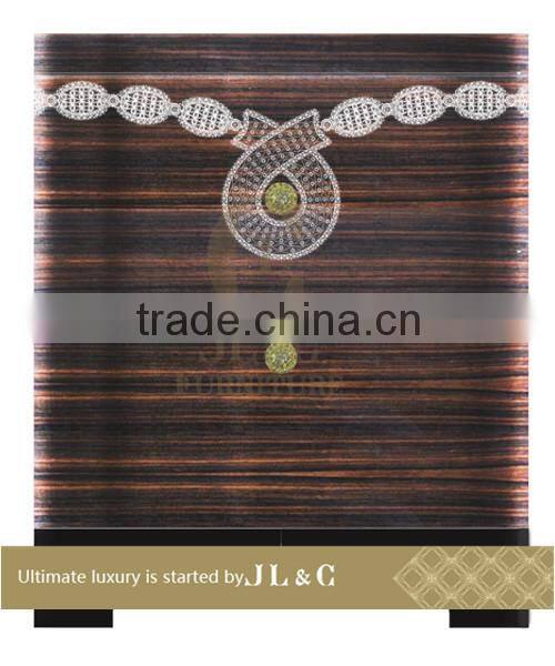 JB22-03 Bedside Table Alloy Silver Plating Border from JL&C Luxury Classic Home Furniture (China Supplier)