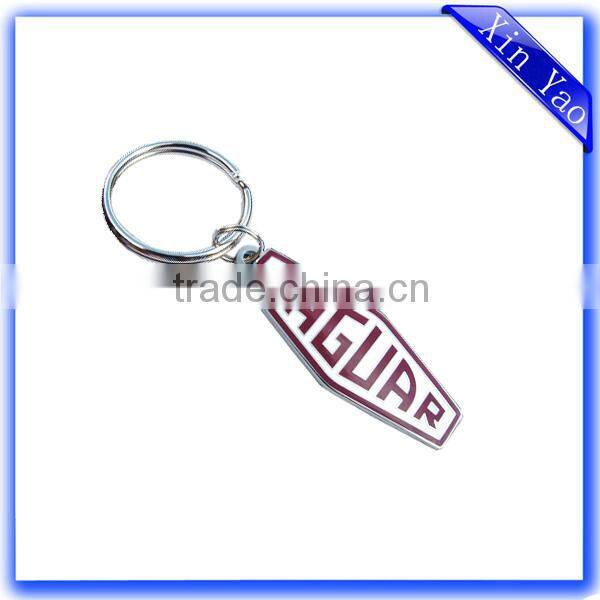 Good quality zinc alloy silver soft enamel souvenir promotion keychain